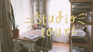 Art Studio Tour◆ full time freelance illustrators studio [upl. by Tabitha884]