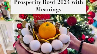 DIY Prosperity Bowl 2024 with Meanings [upl. by Einor555]