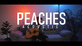 Peaches Acoustic  Justin Bieber Cover by Adam Christopher [upl. by Ttoille736]