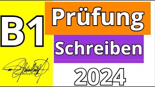 B1 Prüfung gast Schreiben Neu Modell DTZ 2024 [upl. by Raimes324]