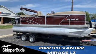 2022 Sylvan 822 Mirage LZ Pontoon Tour SkipperBuds [upl. by Eckart]