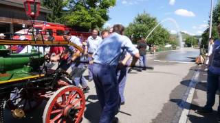 Feuerwehrvereinigung Hägglingen und seine Handdruckspritze [upl. by Eednas936]