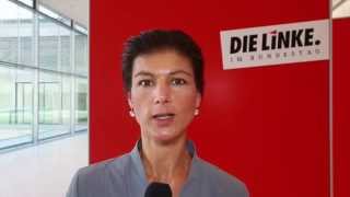 Sahra Wagenknecht DIE LINKE Fluchtbewegungen sind Ergebnis einer Destabilisierungspolitik [upl. by Nomrac]