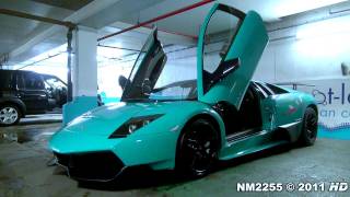 Turquoise Lamborghini Murciélago LP670 SV Start Up amp Sound [upl. by Aubigny]