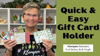 How to Make a Gift Card Holder the Easy Way [upl. by Osnerol]