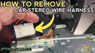 how to disconnect a car stereo wire harness [upl. by Parks511]