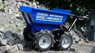 Motorschubkarre mieten  Muck Truck Bedienung [upl. by Lednahc]