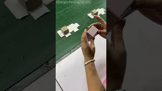 How Changfa Packaging to Make a Small Size Jewelry Boxjewelrybox packaging packagingdesign box [upl. by Harpp187]