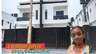 HOUSE FOR SALE IN LEKKI LAGOS NIGERIA 4 Bedroom Duplex For sale in IKOTA Lagos lagosnigeria [upl. by Yaned]