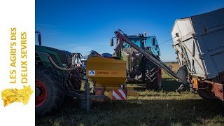 AMERICAN SEEDING in FRANCE  DUO FENDT 1050 amp 828 with Kockerling 8m et Alpego 4m [upl. by Eimot438]