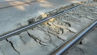 Trains Go Over Railroad Crossing Potholes From Hell Part Two [upl. by Dowzall870]