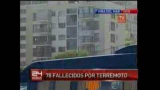 Terremoto en Chile 27 2 2010 earthquake Febrero February 88 85 83 Richter [upl. by Monte411]