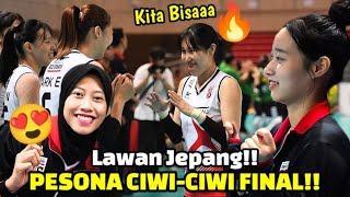 Final Lawan Tim Jepang Pesona Bidadari Red Sparks Menjelang Final  Taichung Formosa Taipei 2024 [upl. by Tamarah]