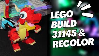 LEGO BUILD 31145 amp RECOLORED MOC [upl. by Larkins48]