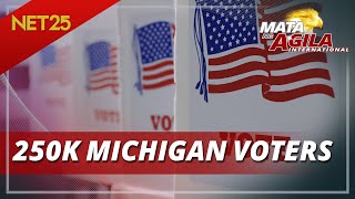 Mahigit 250K botante sa Michigan nakibahagi sa early voting [upl. by Neelak]