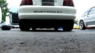 98 Mustang Gt CMS st2 cams PI swap Longtubes and SLP LM1 [upl. by Llemmart819]