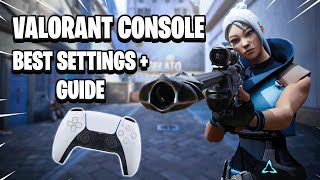 VALORANT CONSOLE  BEST SETTINGS  CONTROLLER SETTINGS  GUIDE [upl. by Neroled]