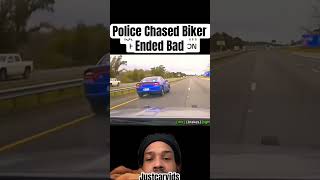 Police Chased Biker Ended Bad dodge biker police [upl. by Aivirt]