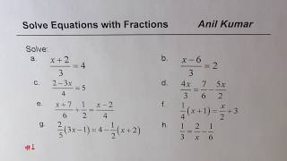 Strategies to Solve Multi Step Linear Equations with Fractions [upl. by Vas]