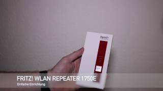 Fritz WLAN Repeater 1750E einrichten [upl. by Yolanthe]