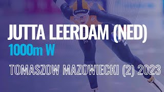 Jutta LEERDAM NED  Winner  1000m W  Tomaszow Mazowiecki 2  SpeedSkating [upl. by Yssirhc]