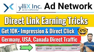 🔥Yllix Ad Direct Link Earning Tricks  Yllix Direct Link Ads  Yllix Ad Network  SmartHindi [upl. by Atsillak]