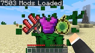 Minecraft Randomizer but with 7500 mods [upl. by Nerta309]