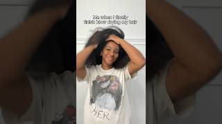 Blow drying my hair be the worst part  naturalhair naturalhairstyles [upl. by Weasner]