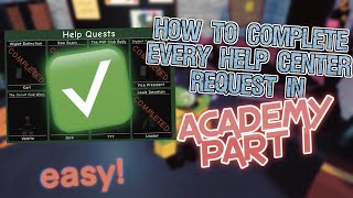 HOW TO COMPLETE EVERY HELP CENTER REQUEST IN DOODLE WORLD ACADEMY UPDATE [upl. by Enaj384]