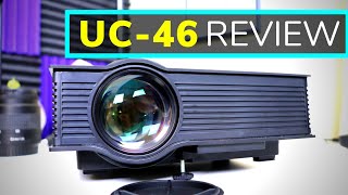 UC46 Wireless Wifi LED Projector Review [upl. by Eissert]