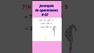 Jerarquía de operaciones 762〖25〗12÷5 [upl. by Ecilahc]