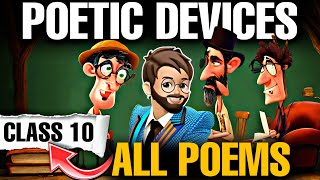 Poetic Devices Class 10  All Poems Poetic Devices English Class 10  Literary Devices One shot [upl. by Ocimad]