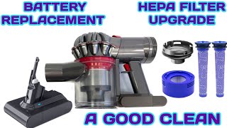 DYSON V7 V8 CLEANING GUIDE and BATTERY REPLACEMENT WORKS LIKE NEW AGAIN [upl. by Melonie]