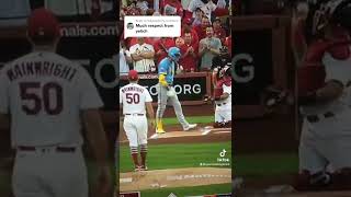 Christian Yelich shows Great sportsmanship against the St Louis Cardinals [upl. by Tristas]