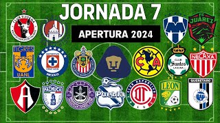 ✅️ JORNADA 7 LIGA MX 2024 🇲🇽🇲🇽🇲🇽 [upl. by Aikemat]