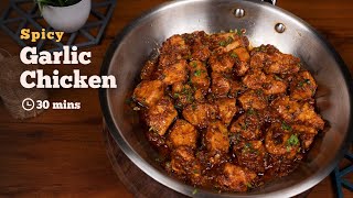 Spicy Garlic Chicken  Chicken Starters Recipe  Chicken Recipes  Cookd [upl. by Schapira]