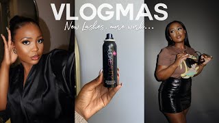 VLOGMAS 10 amp 11 Getting D Curl Lashes amp Spending Time with Me Creating Content [upl. by Cherise]