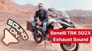 2019 Benelli TRK 502X Exhaust Note [upl. by Asert]