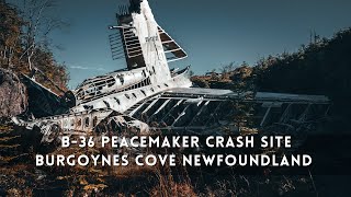 USAF B 36 Airplane Crash Site Burgoynes Cove Trinty Bay Newfoundland Discovering Newfoundland [upl. by Agace]