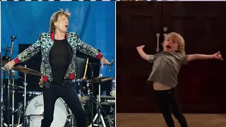 Mick Jaggers Girlfriend Melanie Hamrick Shares Sweet Video of Their Son Deveraux 6 Dancing [upl. by Zaria]