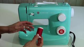 Singer Simple 3223 5 Threading amp Winding a Bobbin [upl. by Abba]