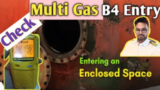 Multigas detector Check gases before entry into Enclosed space multigasdetector enclosedspace [upl. by Johnathan796]