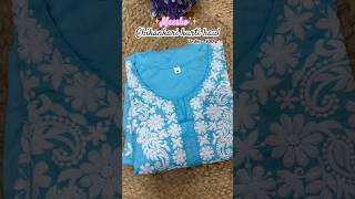 Meesho Chikankari kurti haul  ₹500😍 meeshohaul ytshorts shortsvideo chikankari grwm fyp [upl. by Neehsuan]