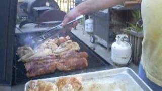 BBQ country style pork ribs amp chicken part 2 [upl. by Welton]