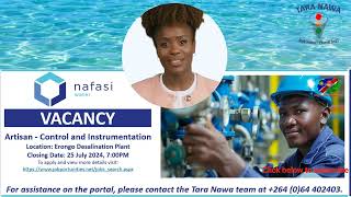 💦Vacancy Nafasi Water Artisan Control and Instrumentation Closing Date 25 Jul 2024 [upl. by Eimaraj]