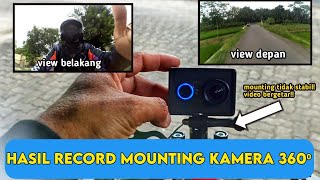 TEST HASIL VIDEO DARI MOUNTING KAMERA ROTATE 360⁰ DI BREKET SPION MULTIFUNGSI [upl. by Aiynat]