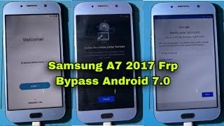 Samsung A 7 2017 A5 2017 A720f A520f frp bypass Android 70 without Pc Aug 2022 [upl. by Aloz557]