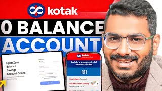 Kotak Mahindra Bank Open Account Zero Balance  Kotak 811 Account Opening Online Zero Balance [upl. by Lemmie]