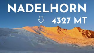 Nadelhorn  4327 mt  Via normale da SaasFee CH 4K [upl. by Cutter914]