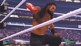 WWE 2K24 ROMAN REIGNS VS RANDY ORTON [upl. by Yenreit562]